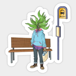 Waiting Around Sticker